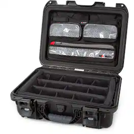 NANUK - Medium Series 920 Lightweight NK-7 Resin Waterproof Hard Case with Lid Organizer and Padded Dividers, Black
