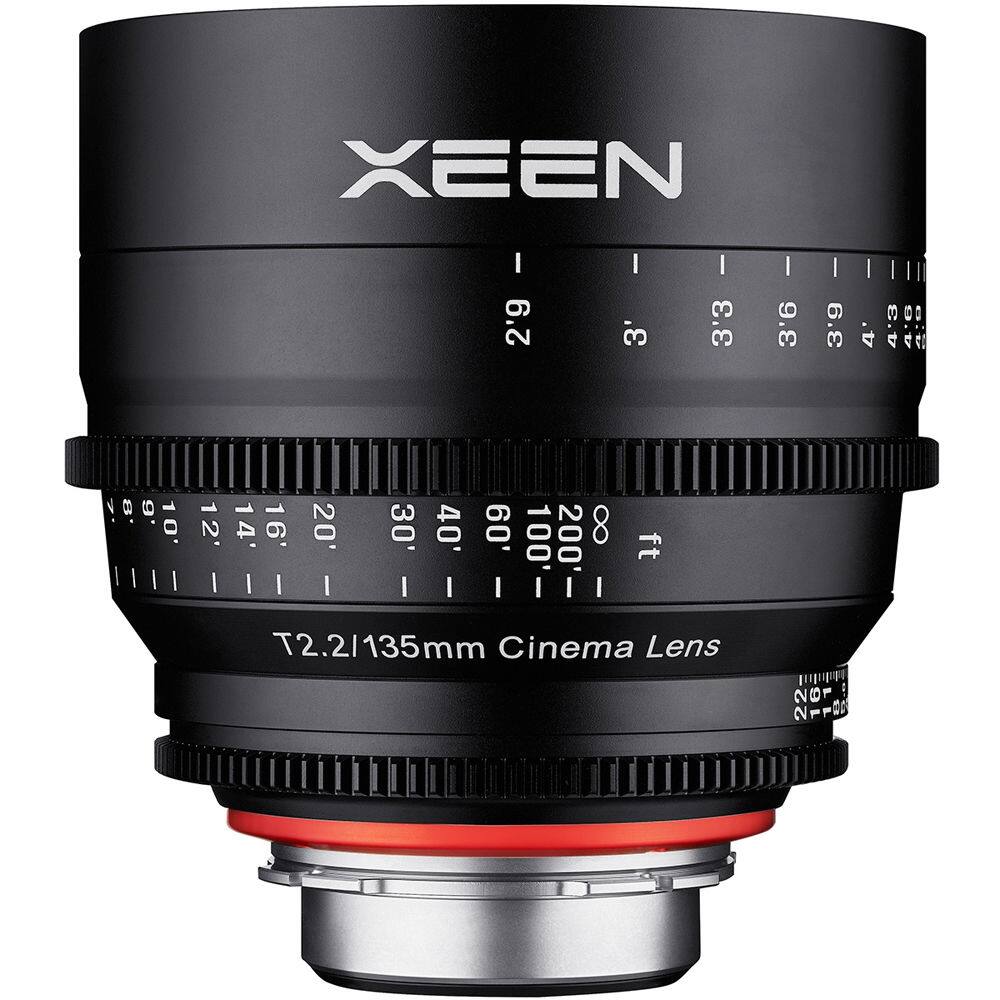 Xeen  
T2.2/135mm Cinema Lens  
2.9 3.3 3.6 3.9 4.3 4.6 4.9 5.3 5.6 6.0 6.7 7.1 7.9 8.8 10.0 11.2 12.4 14.0 16.0 20.0 30.0 40.0 8 ft