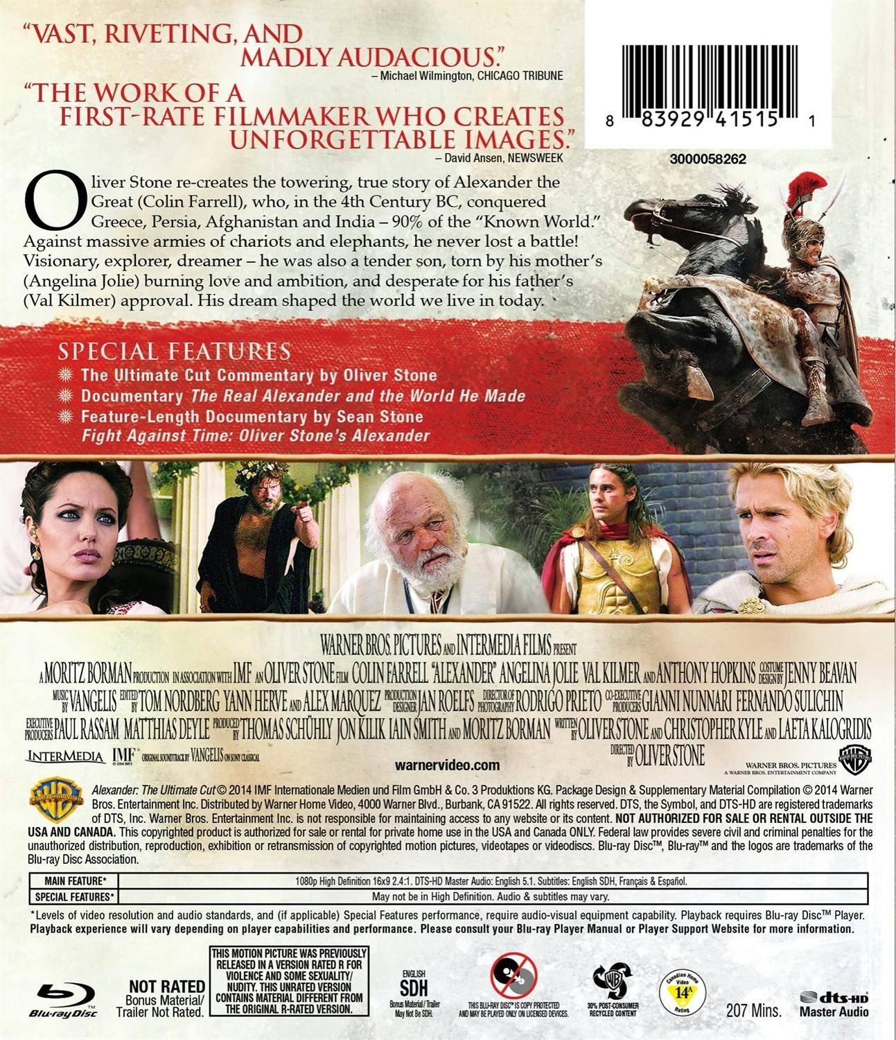 Back. Alexander: The Ultimate Cut (Blu-ray Ultimate Cut) [Blu-ray].
