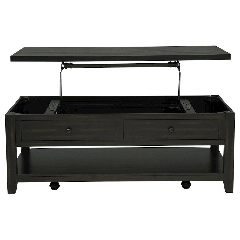Alt View 2. Coaster Co. of America - Payne 48-inch Mobile Lift Top Coffee Table Distressed Java - Distressed Java.