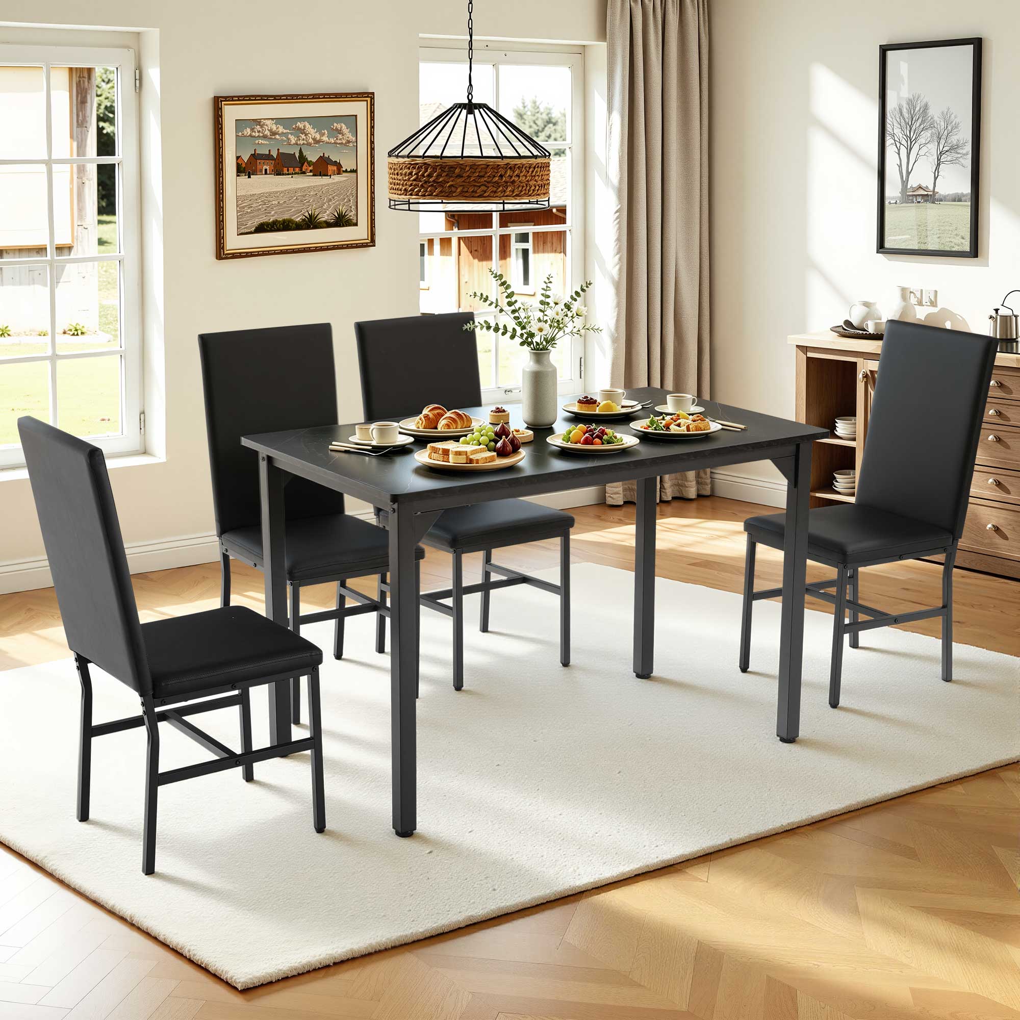 Black Chair+Black Tabletop