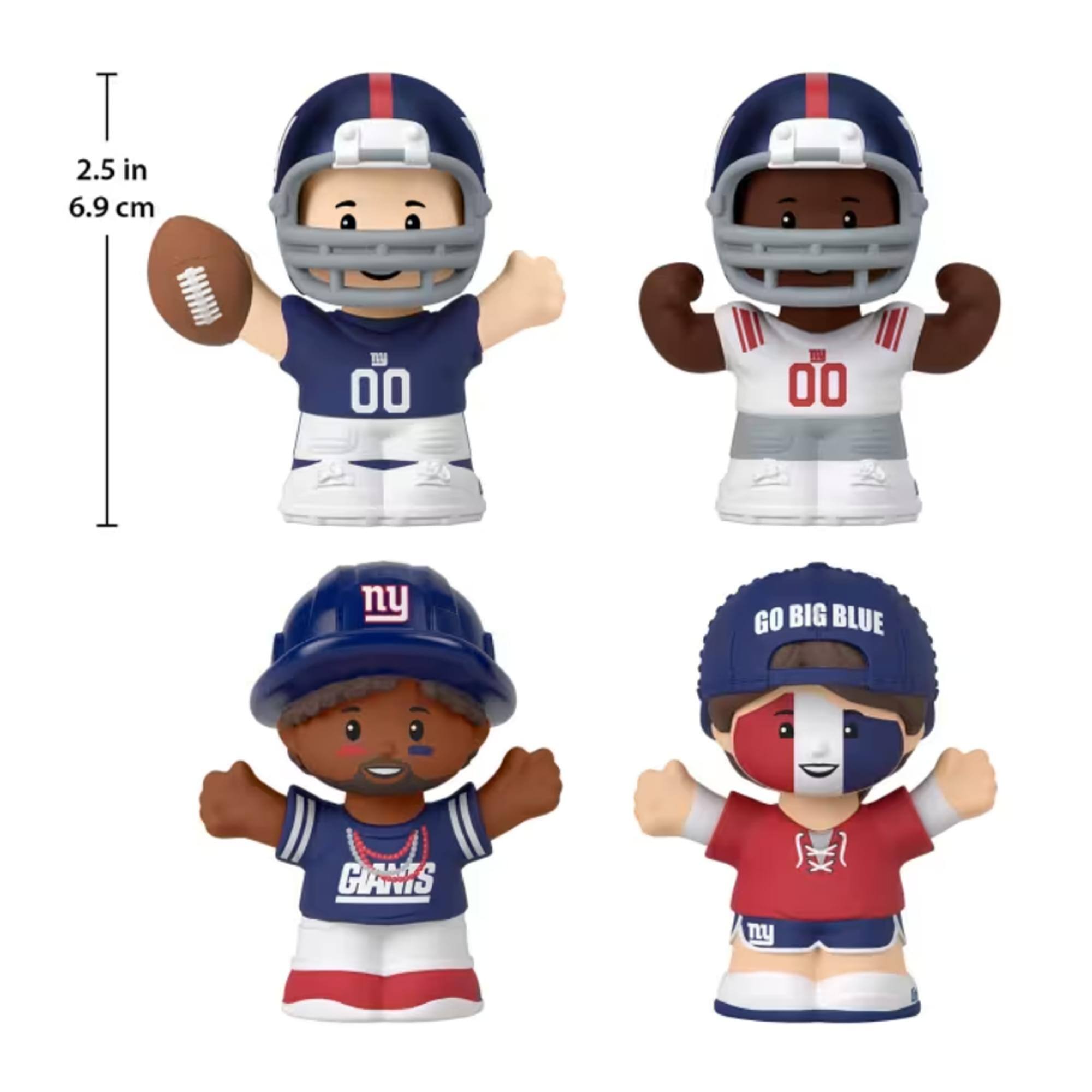 NFL コレクタブル フルサイズ フットボール Fisher Price Little People x NFL Collector New York Giants Figure