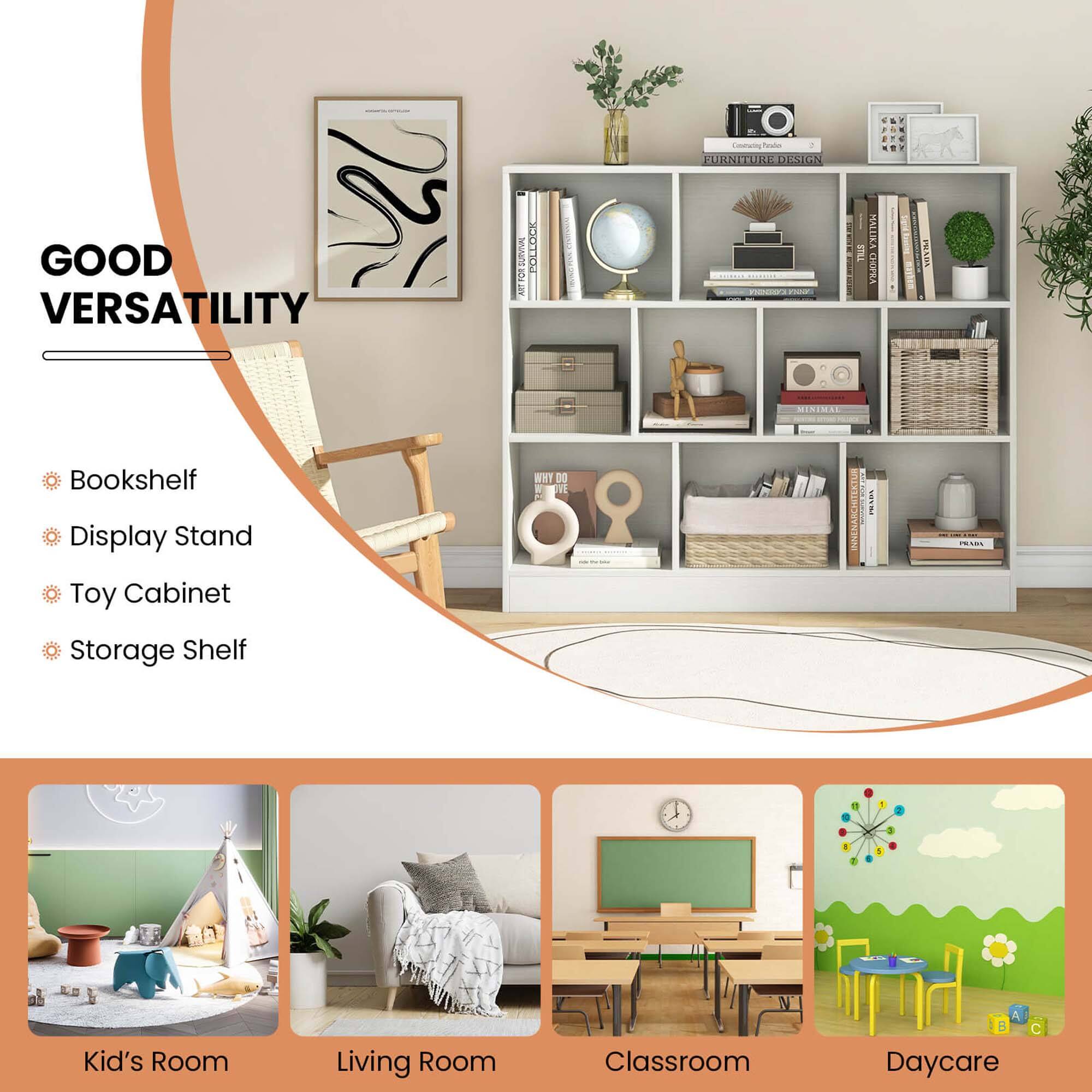 GOOD VERSATILITY forsohnm POLDC IO Lee hoalo 2 FURNI ITURLE DISIGN C .. - I MALLIKA P VIKEC AL VETH MINIMAL Bookshelf Display Stand Toy Cabinet HET DO WVE  INNENARCHITEKTU . I... Storage Shelf Kid's Room Living Room Classroom Daycare