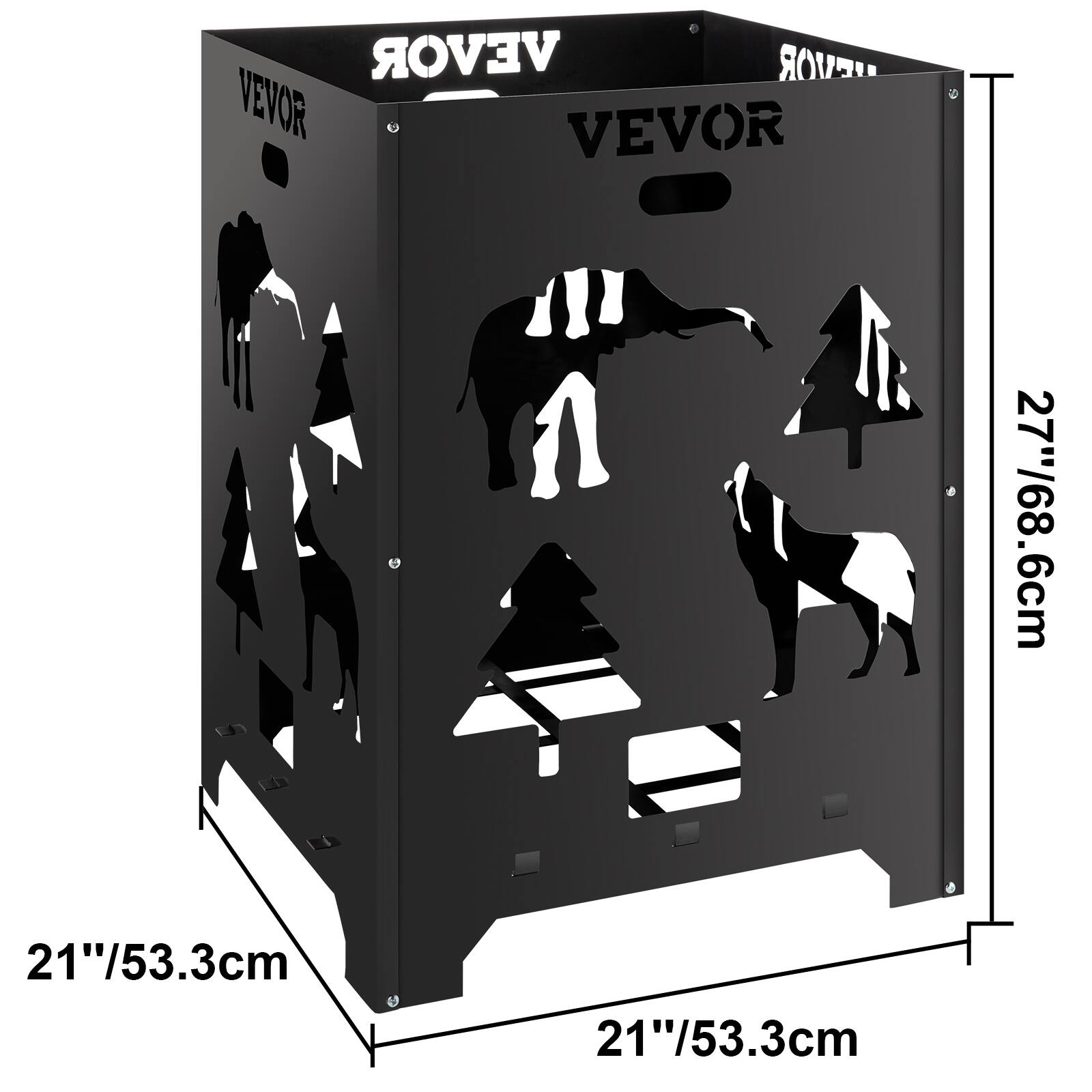 VEVOR  
27"/68.6cm  
21"/53.3cm  
21"/53.3cm