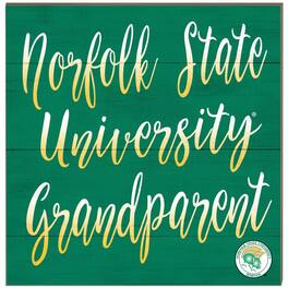 Jardine - Norfolk State Spartans 10'' x 10'' Grandparent Plaque - Green