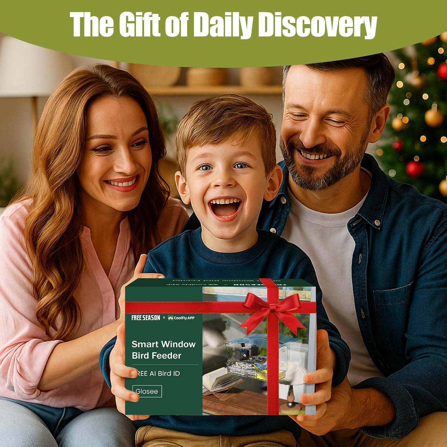 The Gift of Daily Discovery

FREE SEASON x CoolFly APP

Smart Window Bird Feeder

REE AI Bird ID

Glasee