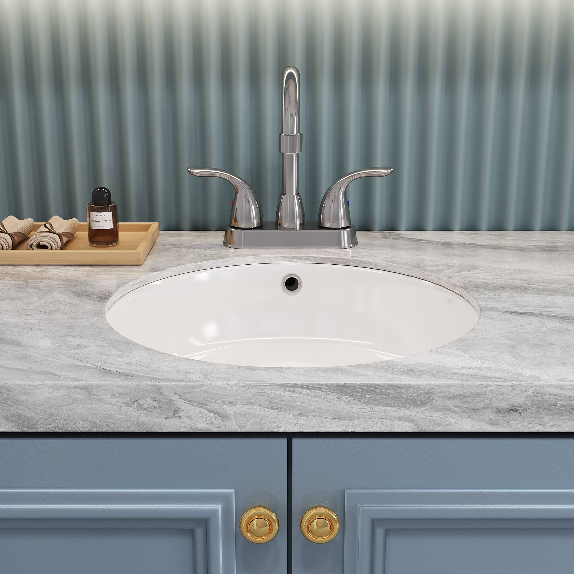 Front. Bothwa Home - Bothwa Home BF-SL02011K05-CH 13 - Inch Avalon Two Handle Bathroom Faucet in Chrome Finish - Chrome.