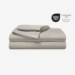 Bedgear - Basic Sheet Set - Medium Beige, King - medium-beige