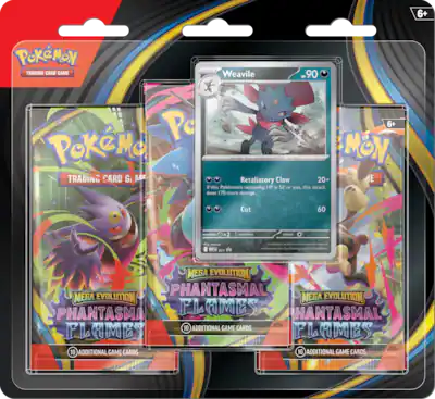 Pokmon Trading Card Game: Mega Evolution Phantasmal Flames 3Pk Booster Styles May Vary 10-10187-122 - Best Buy Pokmon Trading Card Game: Mega Evolution Phantasmal Flames 3Pk Booster Styles May Vary 10-10187-122 - Best Buy