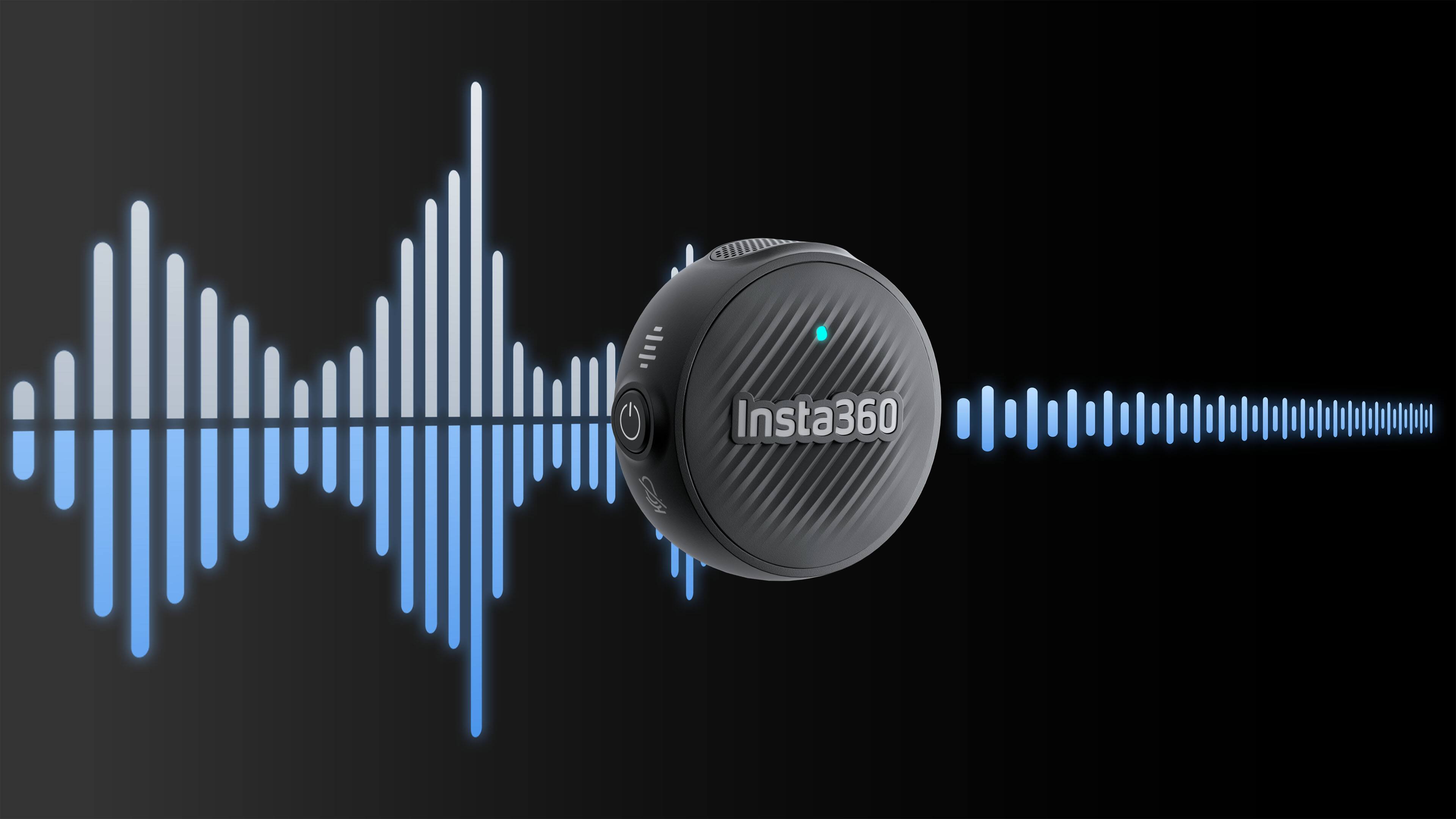 Alt View 5. Insta360 - Mic Air Transmitter Wireless Microphone System - Black.