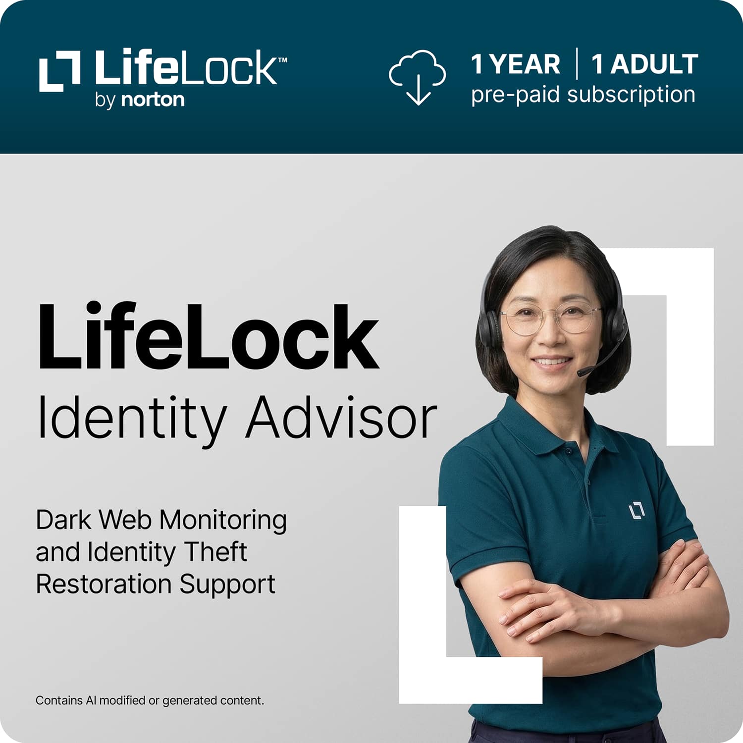 LifeLock - Identity Advisor (1 Adult) (1 Year Subscription) - Android, Apple iOS, Mac OS, Windows [Digital]