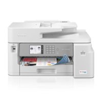 Brother - MFC-J5855DW INKvestment Tank All-in-One Inkjet Printer with up to 1-Year of Ink In-box - White/Gray - Front_Zoom
