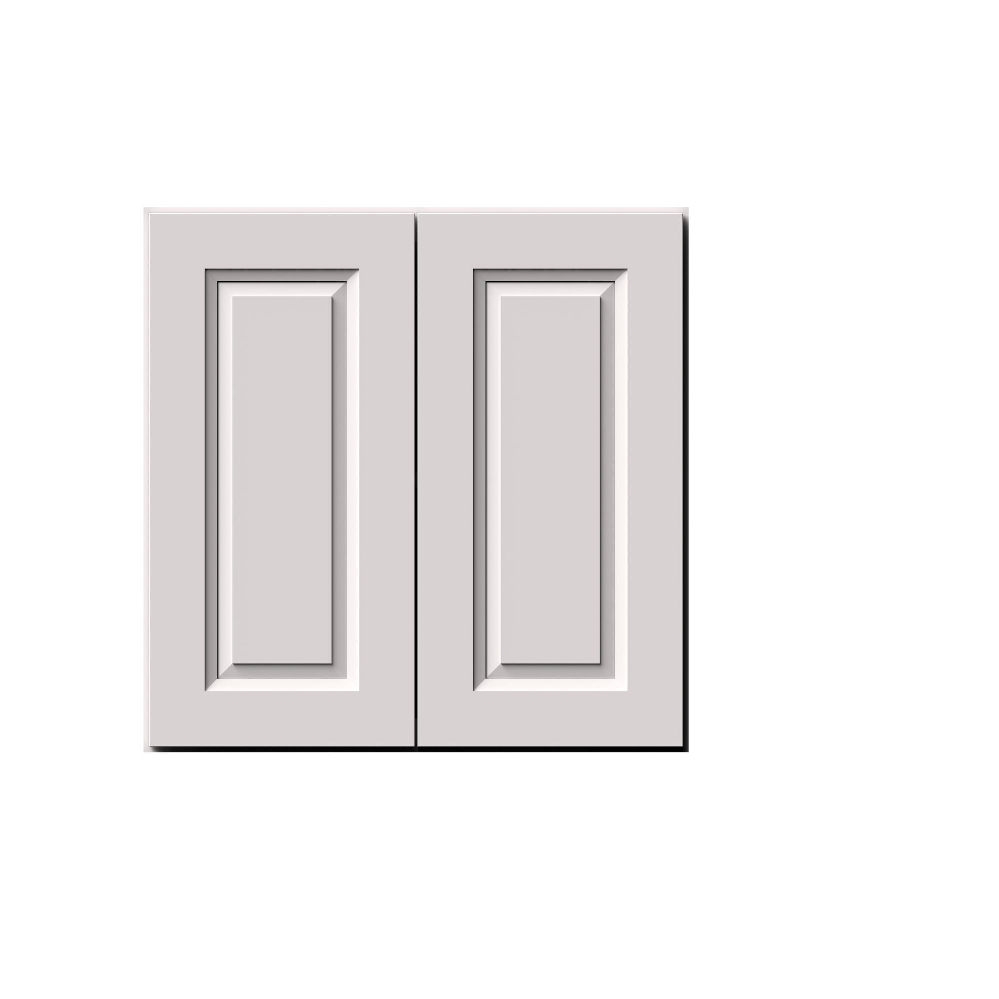 Alt View 1. Boyel Living - 24-in W x 24-in H x 12-in D Shaker RTA Kitchen Wall Cabinet with Soft-Close Doors - Glacier White.