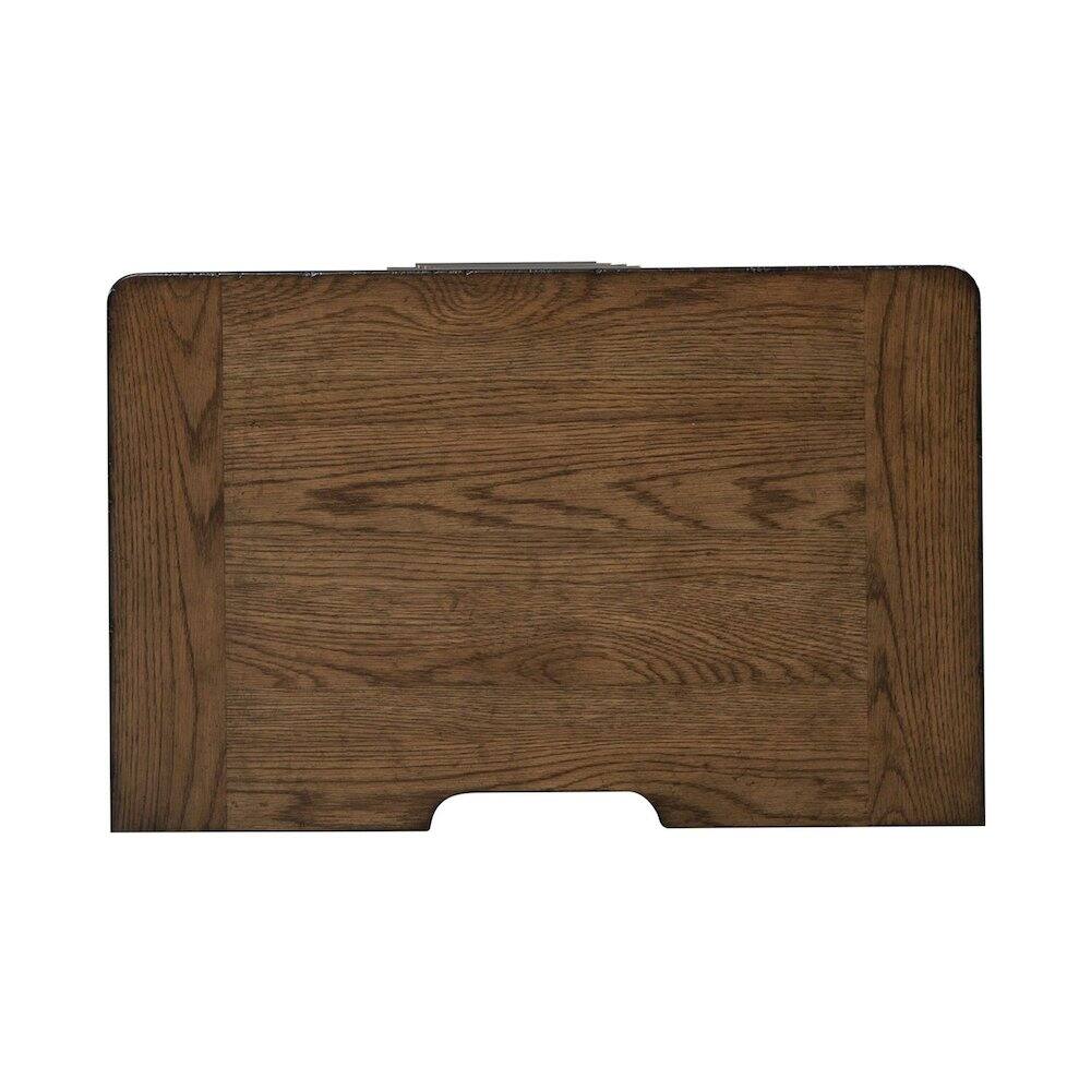 Angle. Liberty Furniture Industries - Bedroom Nightstand with AC USB Charging Station Station - Amber Brown Wood - Amber Brown.