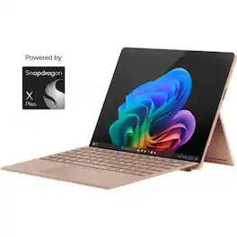 Microsoft - Copilot+ PC Touchscreen 13" LCD Snapdragon X Plus Processor 16GB RAM 512GB SSD (11th Edition) Pen Sapphire - Dune