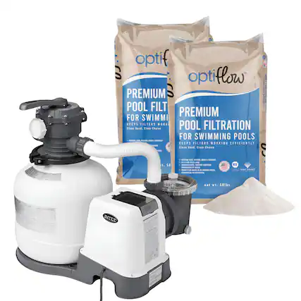optiflow
PREMIUM POOL FILTRATION FOR SWIMMING POOLS
KEEPS FILTERS WORKING EFFICIENTLY
Clean Sand. Clear Choice
optiflow
PREMIUM POOL FILTRATION FOR SWIMMING POOLS
KEEPS FILTERS WORKING EFFICIENTLY
Clean Sand. Clear Choice
NATURAL SAND, WASHED, SCREENED
100% NATURAL SILICA SAND
ENTRANCE OF 2005
PERFECT FOR RESIDENTIAL POOLS
net wt. 50lbs
INTEX