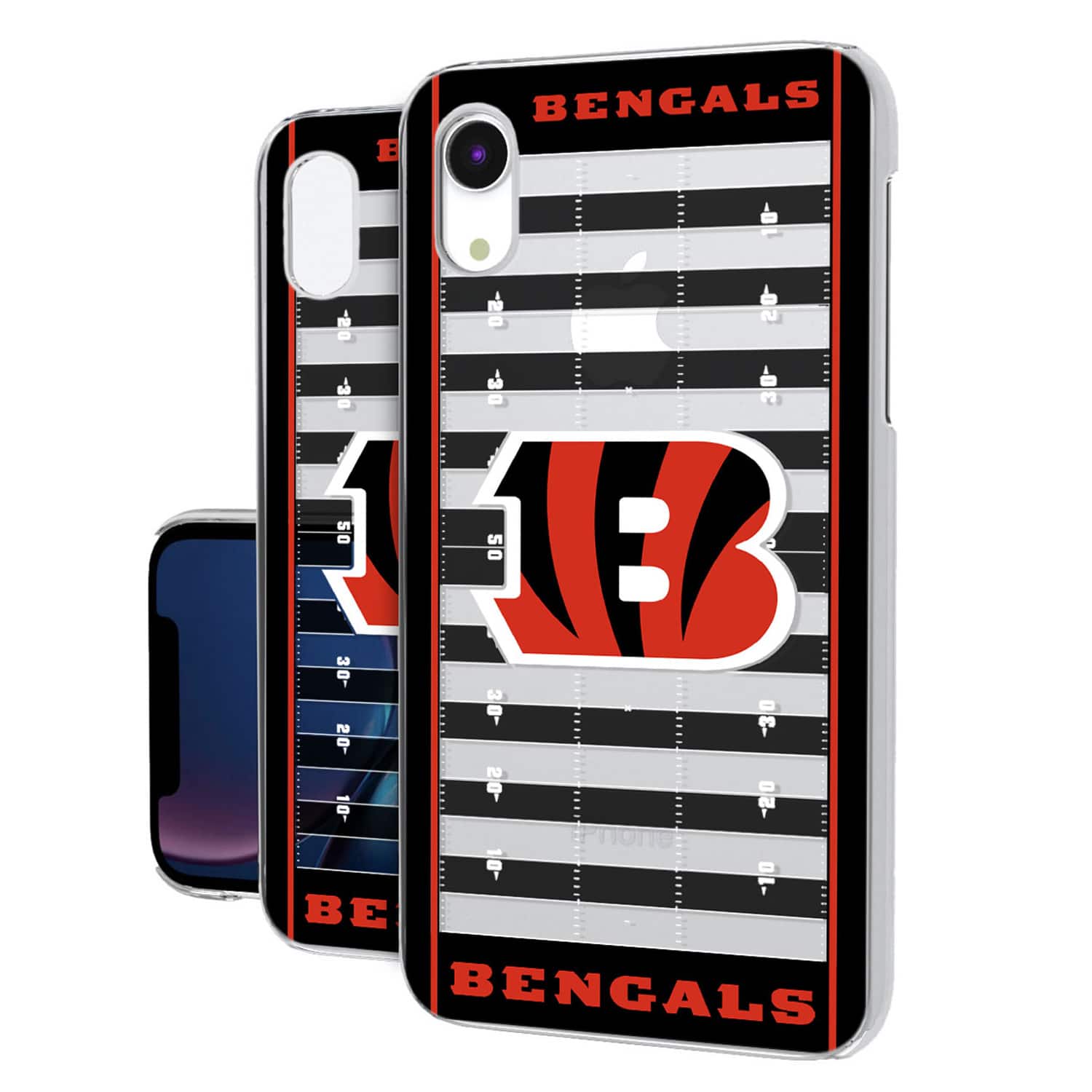 Keyscaper - NFL - Cincinnati Bengals iPhone Clear Field Design Case - 15 Pro - Multicolor