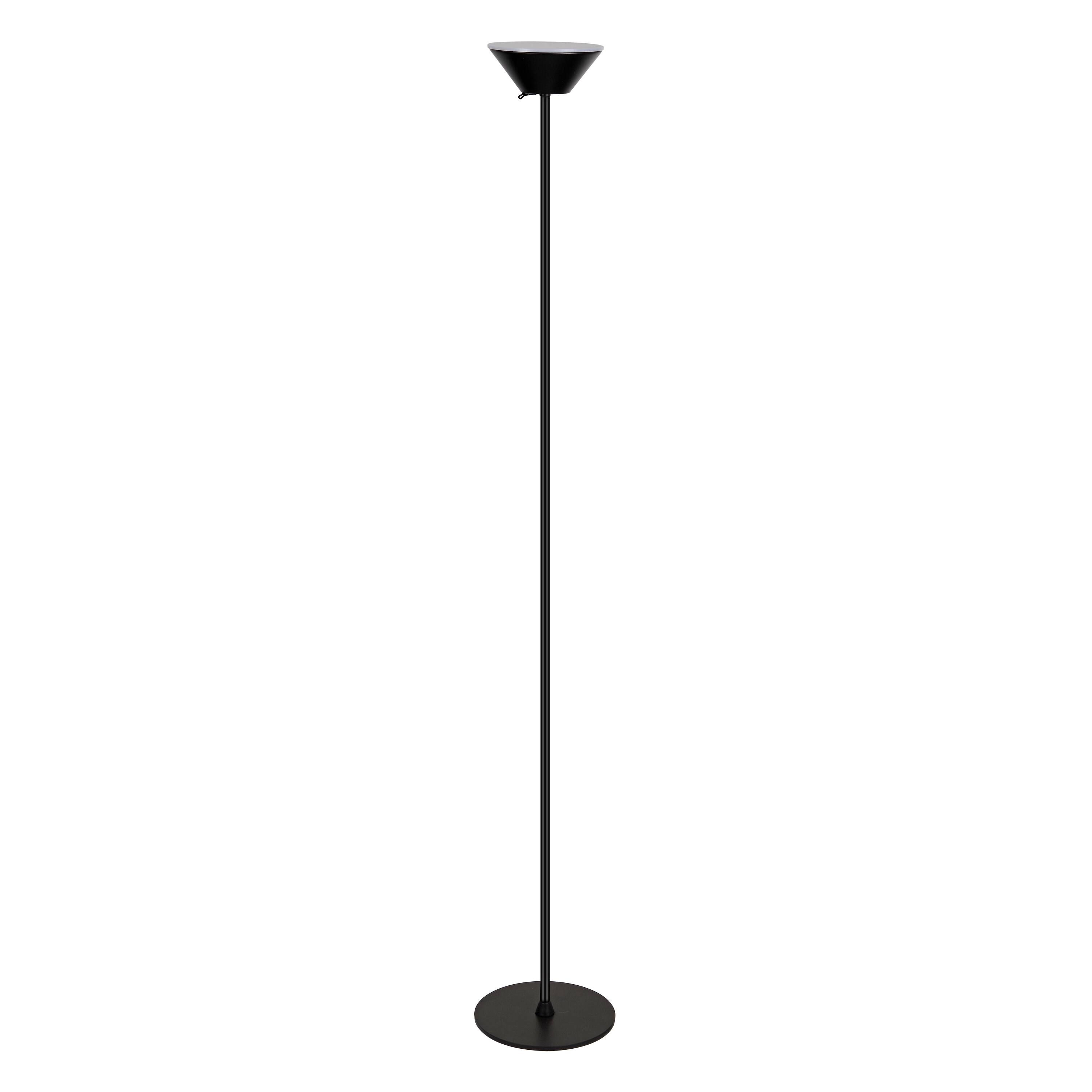Alt View 6. Jonathan Y - Elias 59" Torchiere Metal Adjustable Rechargeable Integrated Portable Sensor Dimmable Indoor/Outdoor Floor Lamp, Black - Black.