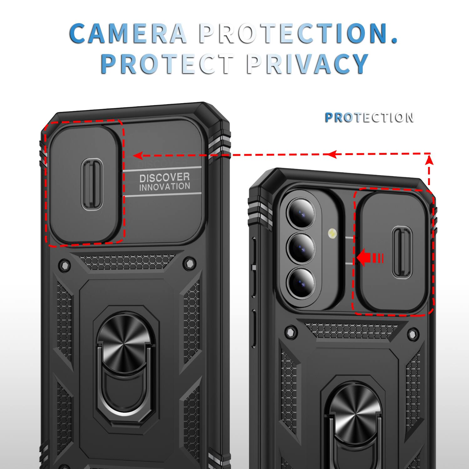 CAMERA PROTECTION. PROTECT PRIVACY  
PROTECTION  
DISCOVER INNOVATION