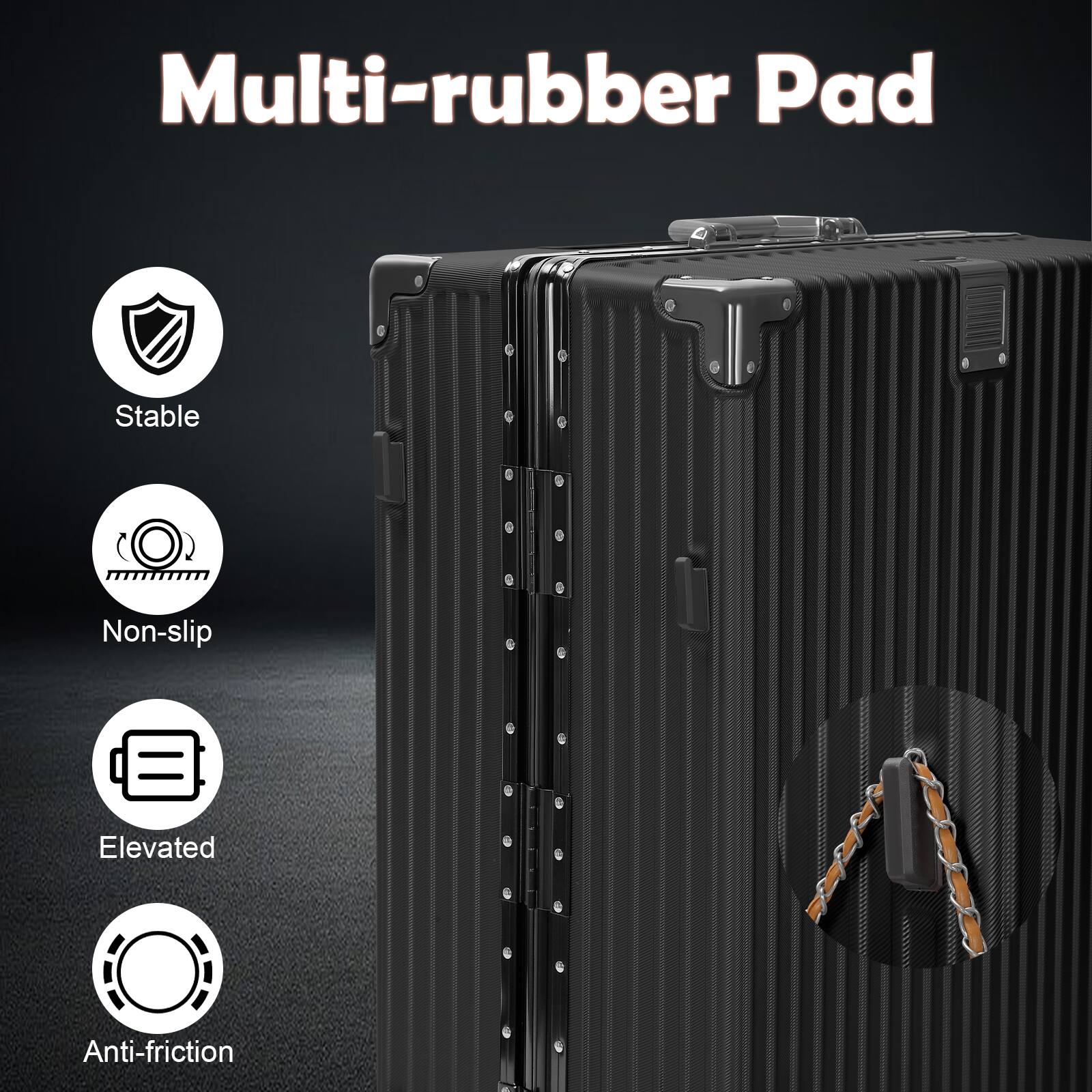 Multi-rubber Pad

Stable
Non-slip
Elevated
Anti-friction