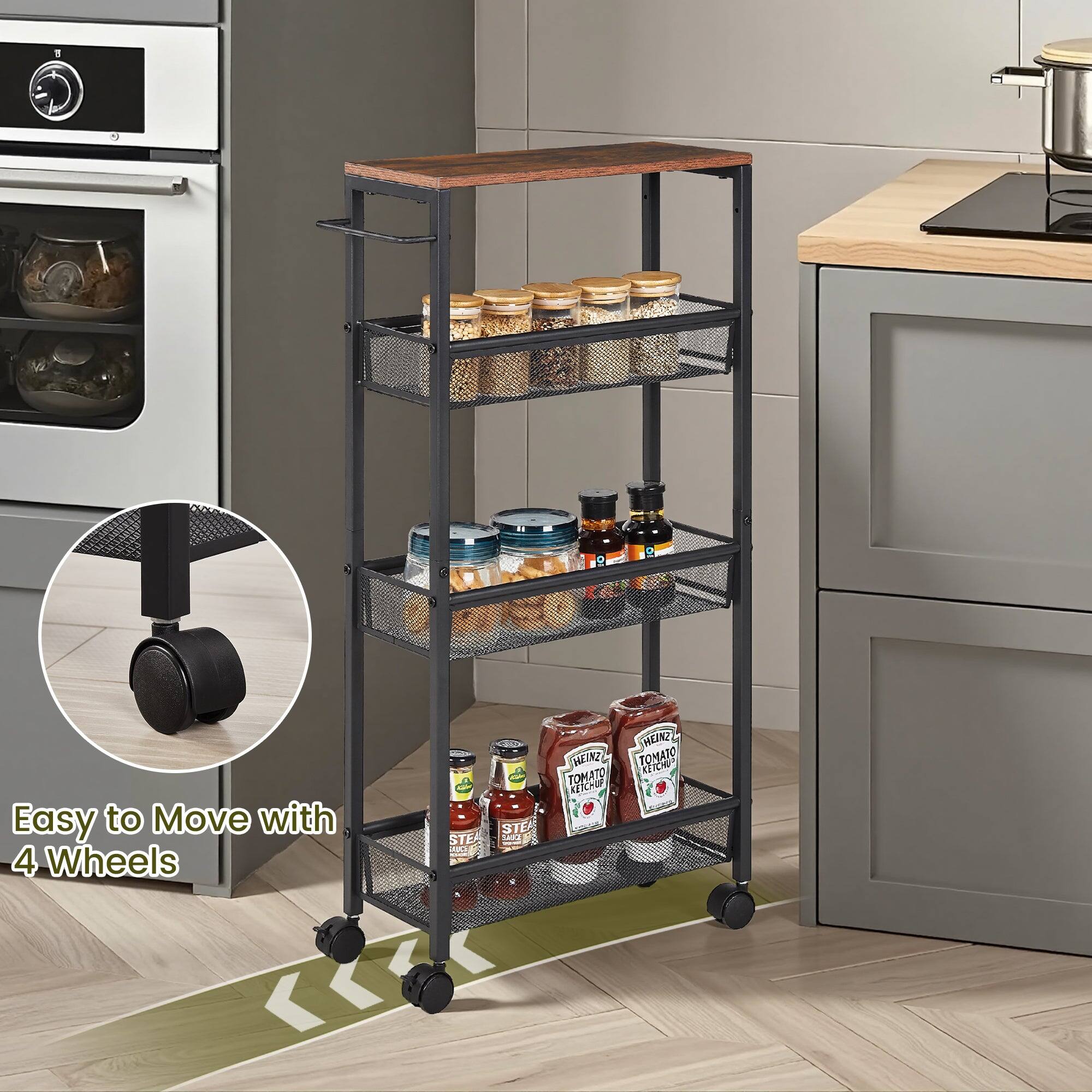 Easy to Move with 4 Wheels