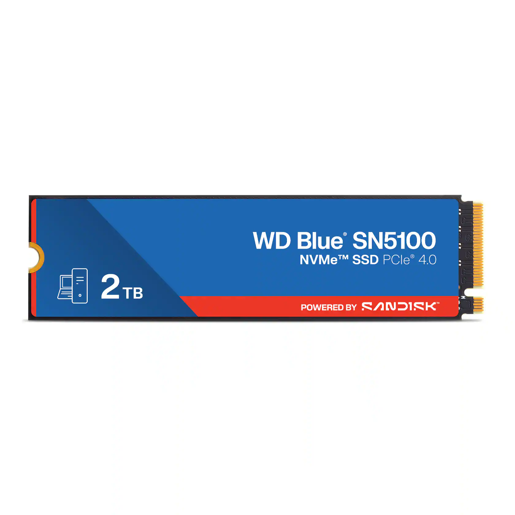 SanDisk - WD Blue SN5100 2TB Internal SSD PCIe Gen 4 x4 NVMe for laptops and desktops'