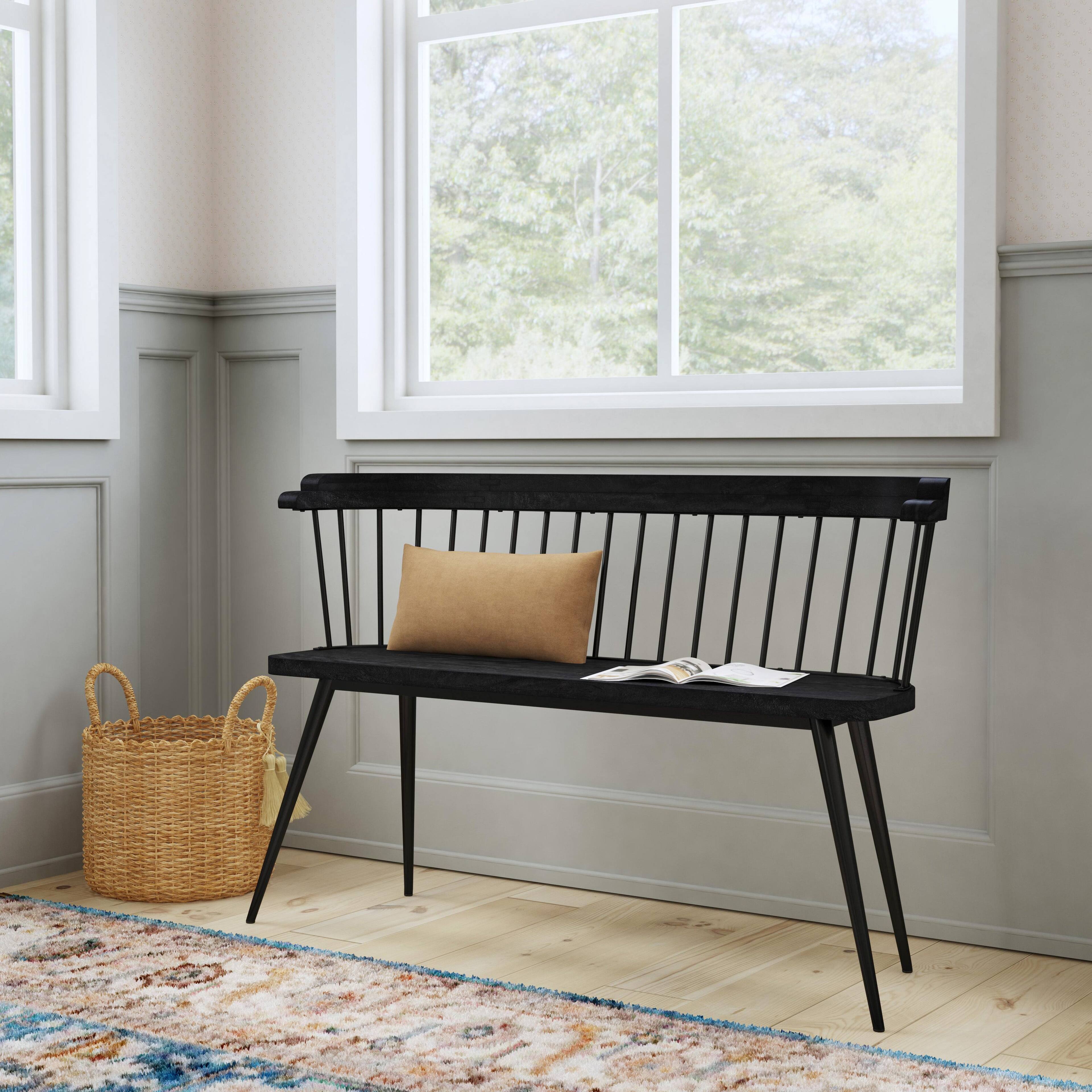 Butler Specialty Tempe 51.25 in. W Rectangular Wood Spindle Back Accent ...