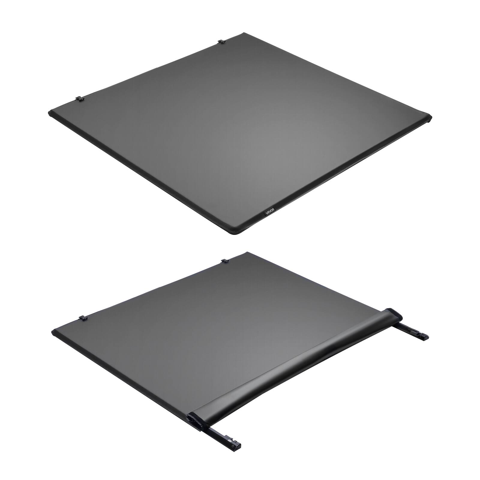 Alt View 5. VEVOR - Soft Roll-Up Truck Bed Tonneau Cover, Compatible with 2022-2025 Ford Maverick, Fits Styleside 4.5 ft Bed - Black.