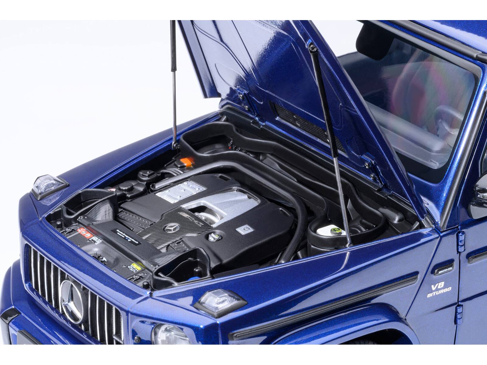 Alt View 2. Autoart - 2019 Mercedes-Benz AMG G63 Brilliant Blue Metallic 1/18 Model Car by Autoart.