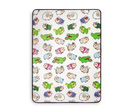 Toynk - Monster Hunter Poogie Fleece Throw Blanket | 45 x 60 Inches - White