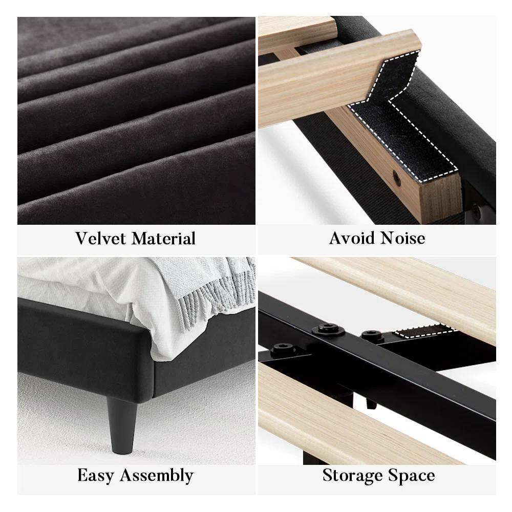 Velvet Material
Avoid Noise
Easy Assembly
Storage Space