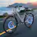 Front. QNUT - USA 26" Commuter Electric Bike, Vintage Moped-Style E-Bike with Headlight & Rear Reflector - grey.