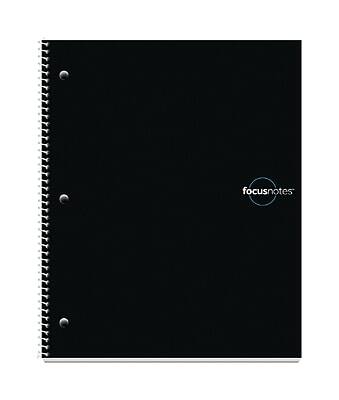 Alt View 1. TOPS - Tops FocusNotes 1-Subject Notebook, 9" x 11", Black - Blue.