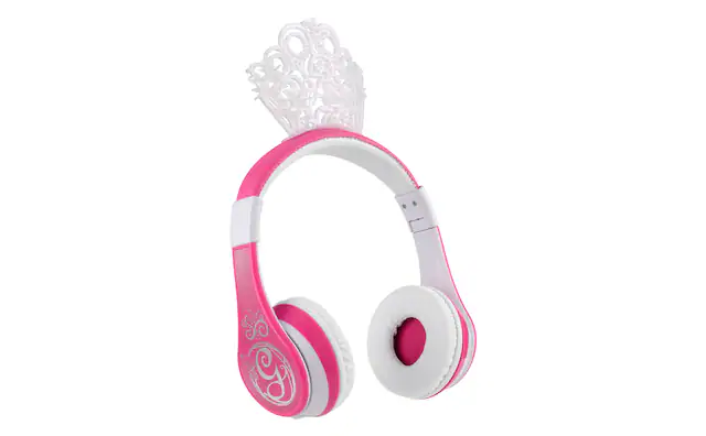 Front. eKids - eKids Wicked Glinda Bluetooth Headphones for Kids, Wireless Headphones for School, Home, or Travel - Multicolor.