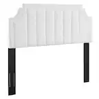Front. Modway - Alyona Channel Tufted Performance Velvet King/California King Headboard by Modway - White.