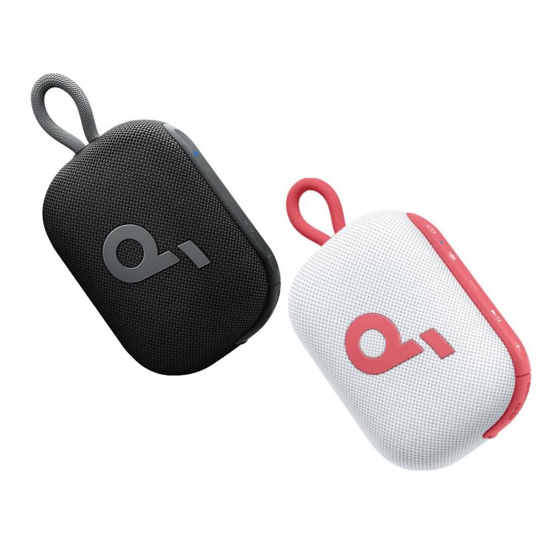 Soundcore - Select 4 Go 2-Pack Bluetooth Portable Speakers – Black & Red, TWS Pairing Enabled - Black and Red