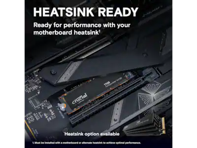 Crucial T705 1TB PCIe Gen5 NVMe SSD Up to 13600 MB/s Game Ready Crucial T705 1TB PCIe Gen5 NVMe SSD Up to 13600 MB/s Game Ready