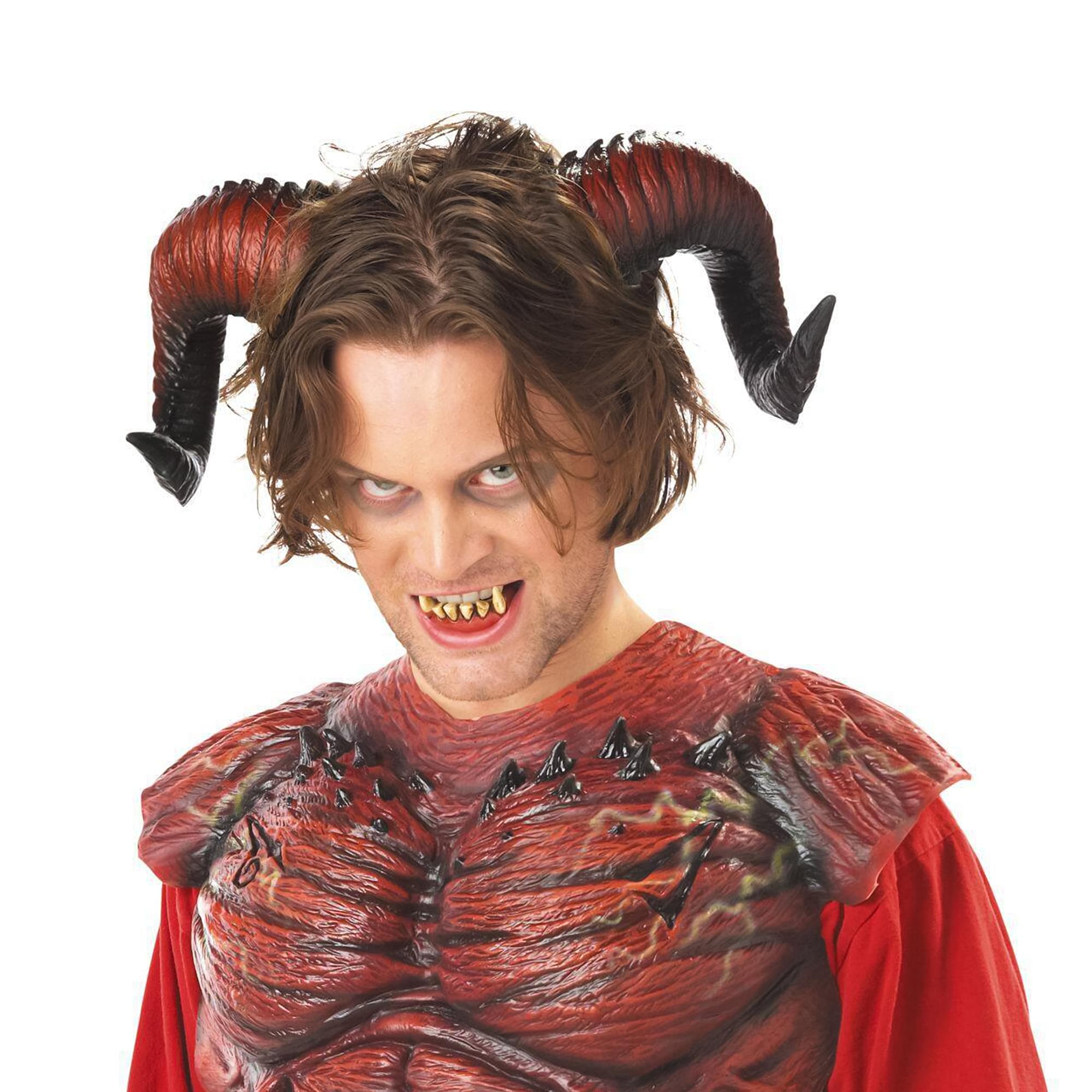 Alt View 10. California Costumes - Demon Horns Without Teeth - Red.