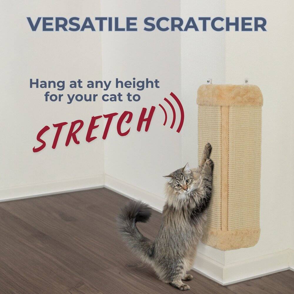 VERSATILE SCRATCHER

Hang at any height for your cat to STRETCH