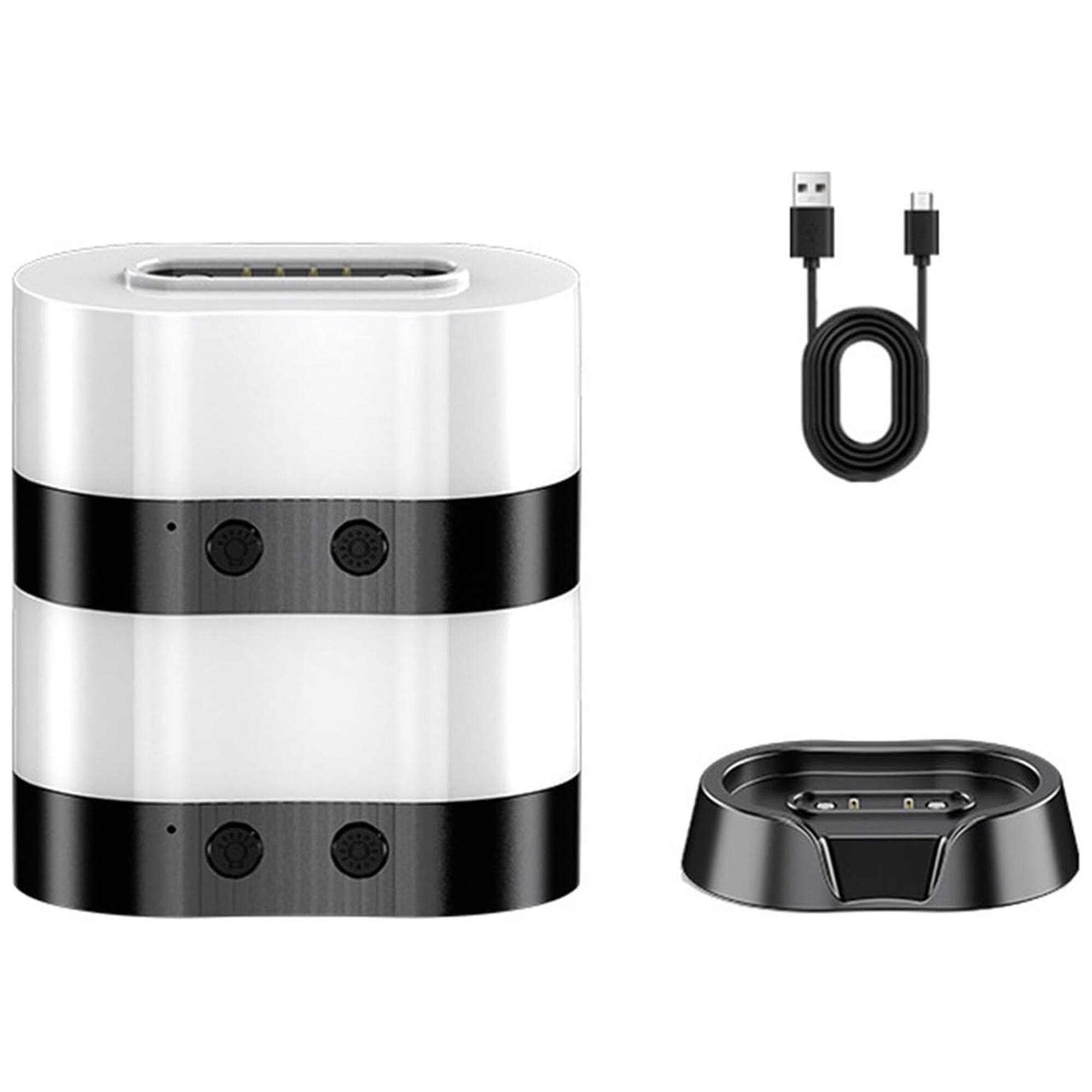 Front. YONWAY - Magnetic RGB Ambient Lamp, USB Rechargeable Night Light, Portable Decorative Light for Home Bar, Coffee, Camp (2 PCS).