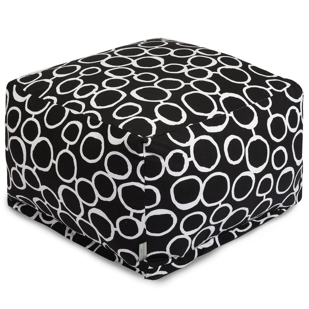 Majestic Home - Ottoman Pouf Fusion - Black