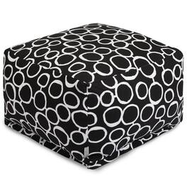 Majestic Home - Ottoman Pouf Fusion - Black