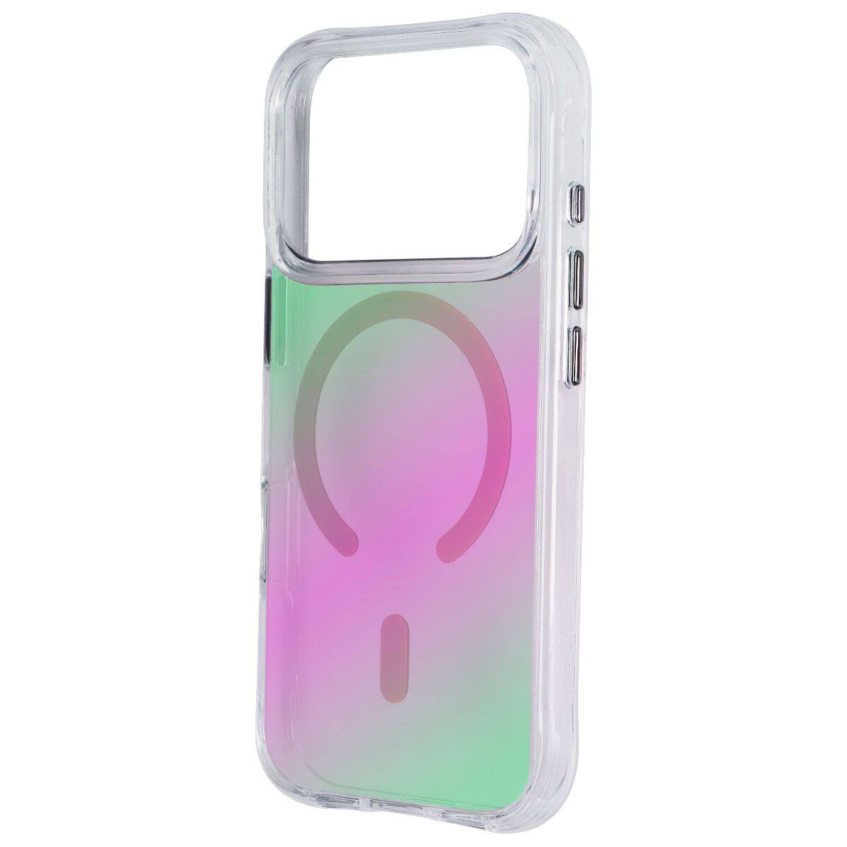 Angle. Prodigee - Glow Series Case for MagSafe for iPhone 17 Pro - Iridescent - Iridescent.