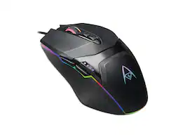 Adesso - iMouse X5 6 Buttons 1 x Wheel USB Wired Optical RGB Illuminated Gaming Mouse - Wired - Black