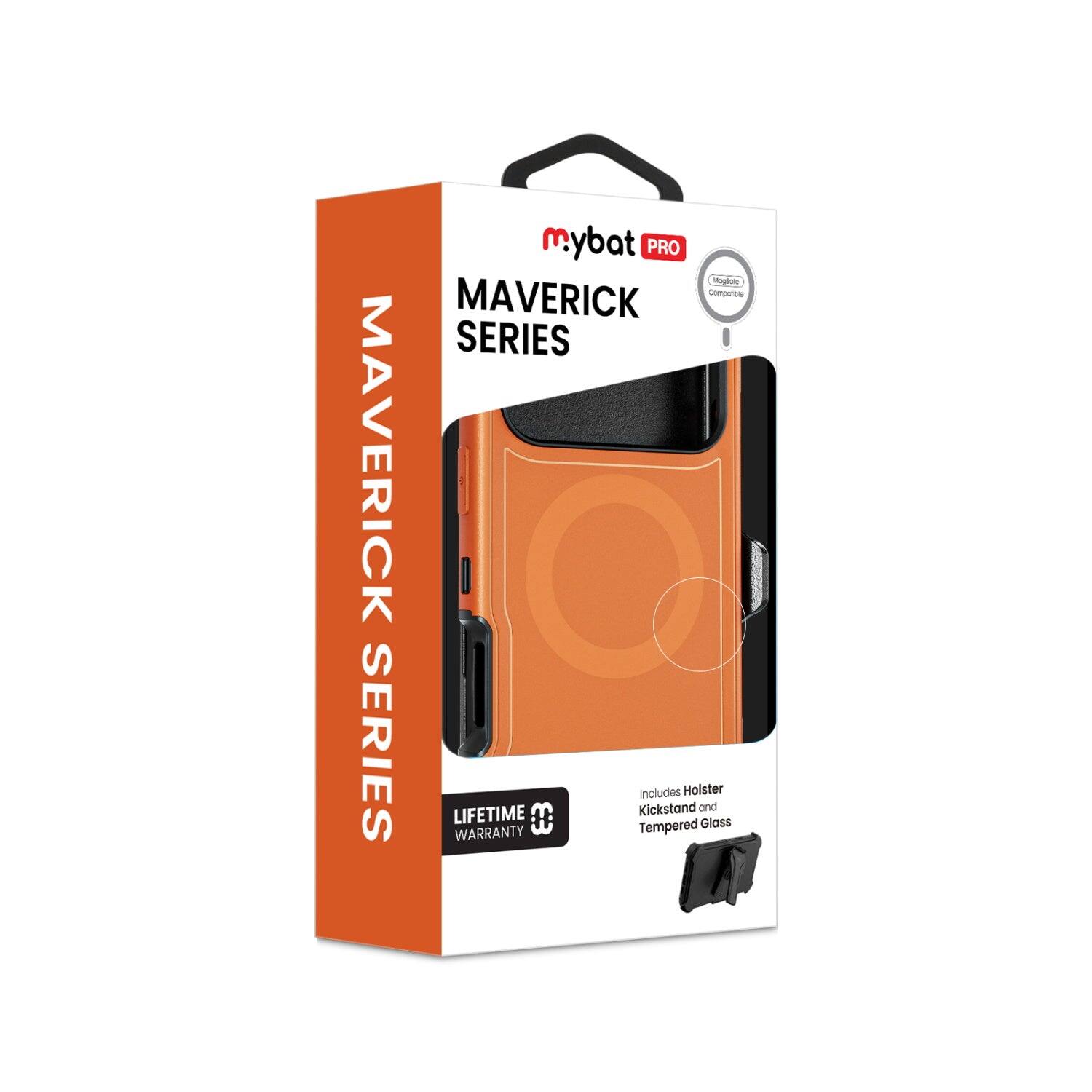 mybat PRO Maverick Series Maverick 0. Series Lifetime Warranty Kickstand Tempered Includes Holster and Glass