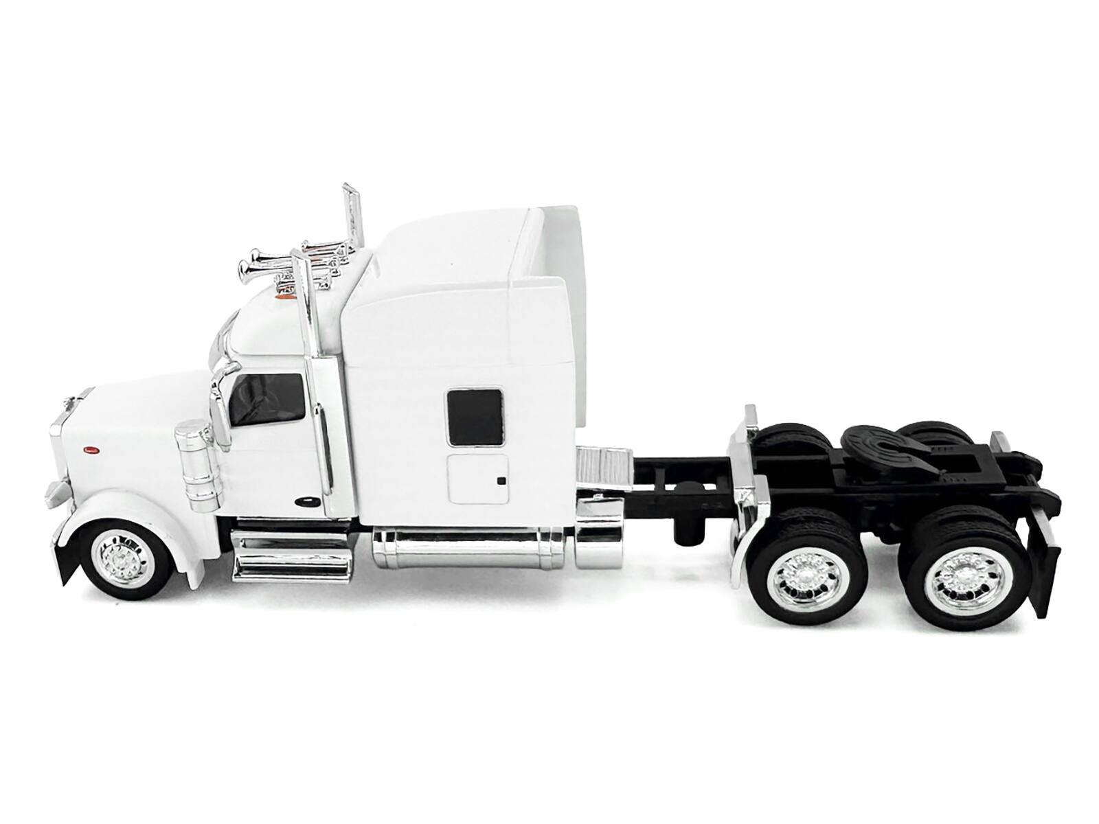 Alt View 3. HO Logistics Replicas - Kenworth W990 with Stand Up Sleeper Cab White 1/87 (HO) Scale Plastic Model Car by HO Logistics.