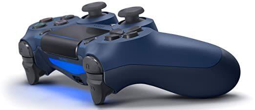 Angle. Sony - Sony PS4 Dualshock 4 Wireless Controller - Manufacturer Refurbished - Midnight Blue - Midnight Blue.