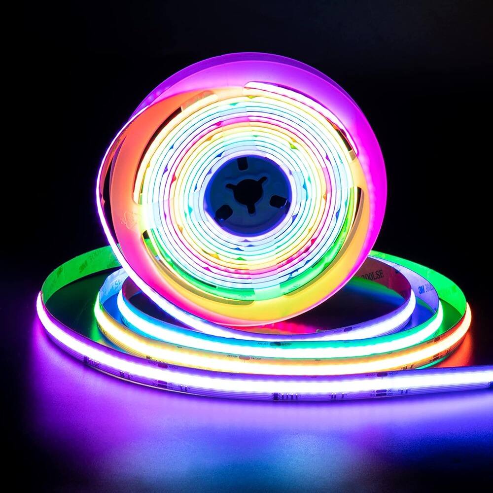 PARKER SLATER - Smart IC COB LED Strip Light, 16.4ft Addressable Color Flow Flexible Tape for DIY, TV, Party Decor - RGB