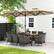 Alt View 4. Costway - 10 Pieces Patio Wicker Dining Set with Double-Sided Patio Umbrella 8 Armchairs - Beige,,Mix Brown.