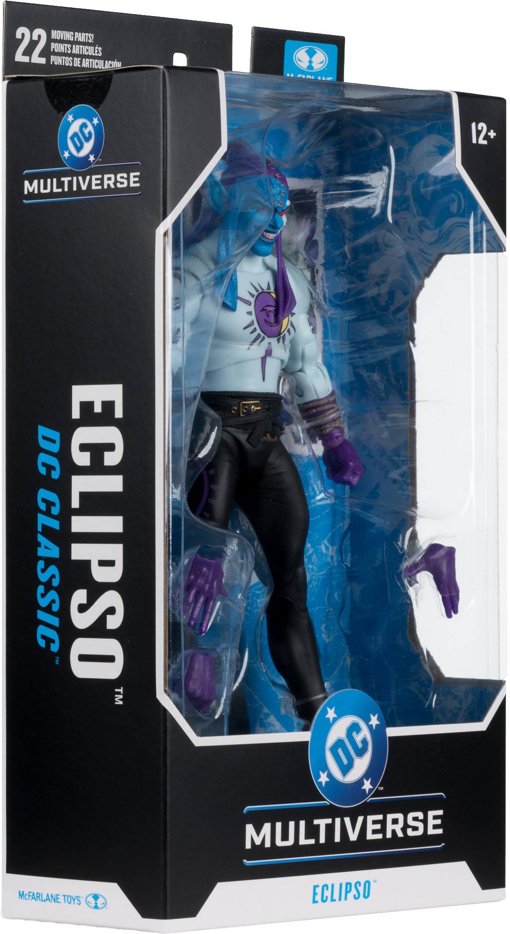 MOVING PARTS! 22 PUNTOS DE ARTICULACIÓN  
DC MULTIVERSE  
12+  
DC CLASSIC  
ECLIPSO™  
McFARLANE TOYS  
ECLIPSO